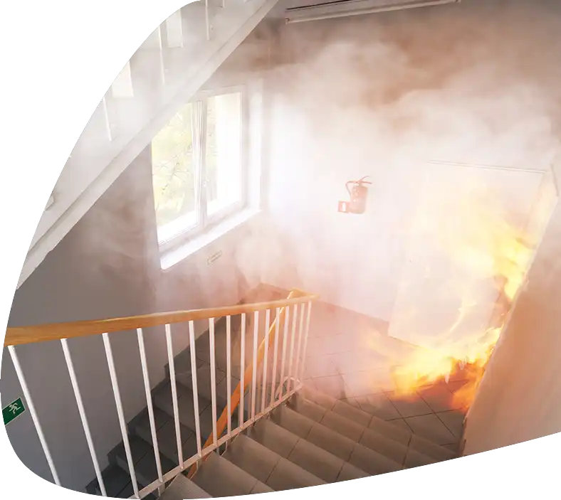 stairway-fire